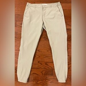 Tailored Athlete Everyday Tech Trousers Joggers Sz L Grey Elastic Waist